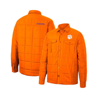Men's Orange Clemson Tigers Detonate Quilted Full-Snap Jacket