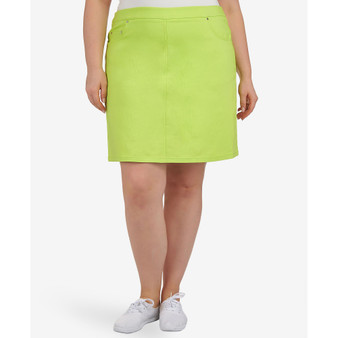 Plus Size Solid Tech Stretch Skort