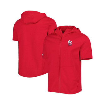 Men's Red St. Louis Cardinals Recruit Full-Zip Short Sleeve Hoodie