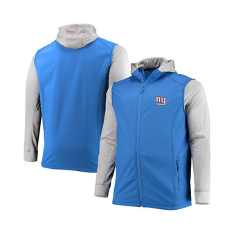 Men's Royal, Gray New York Giants Big and Tall Alpha Full-Zip Hoodie Jacket