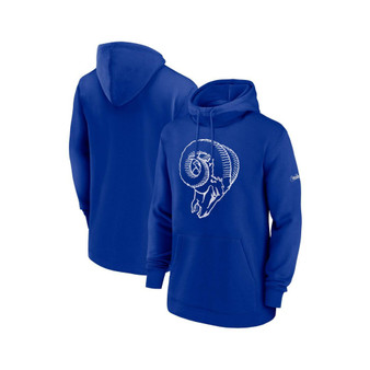Men's Royal Los Angeles Rams Classic Pullover Hoodie
