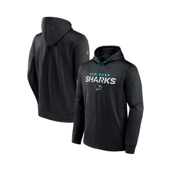Men's Branded Black San Jose Sharks Authentic Pro Rink Pullover Hoodie