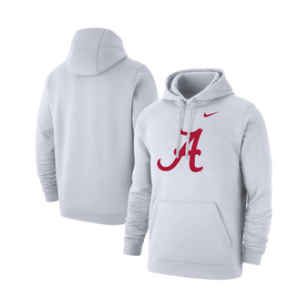 Men's White Alabama Crimson Tide Logo Club Pullover Hoodie