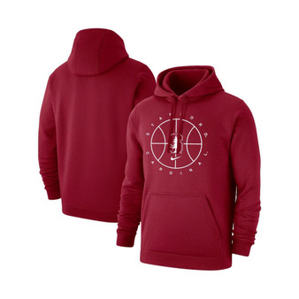 Men's Cardinal Stanford Cardinal Basketball Icon Club Fleece Pullover Hoodie