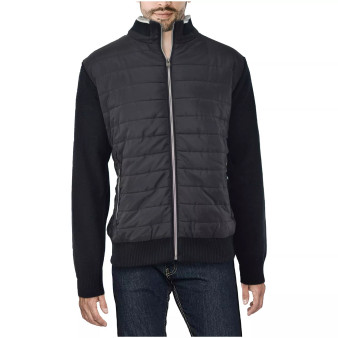 Men's Lightly Padded Hybrid Sweater Jacket
