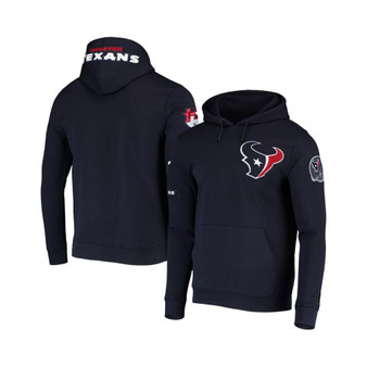 Men's Navy Houston Texans Logo Pullover Hoodie