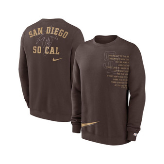 Men's Brown San Diego Padres Statement Ball Game Fleece Pullover Sweatshirt