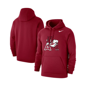 Men's Cardinal Arkansas Razorbacks Vintage-Like Team Logo Pullover Hoodie
