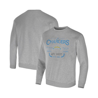 Men's NFL x Darius Rucker Collection by Heather Gray Los Angeles Chargers Pullover Sweatshirt
