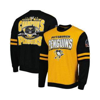 Men's Gold, Black Pittsburgh Penguins 1992 Stanley Cup Champions Pullover Sweatshirt