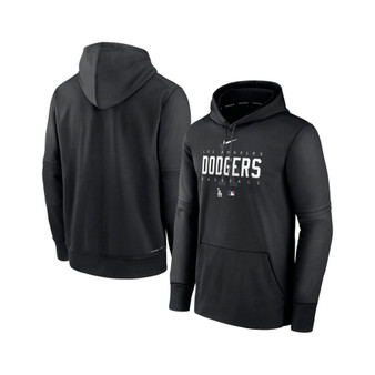 Men's Black Los Angeles Dodgers Authentic Collection Pregame Performance Pullover Hoodie