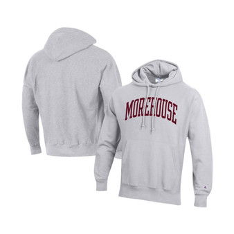 Men's Gray Morehouse Maroon Tigers Tall Arch Pullover Hoodie