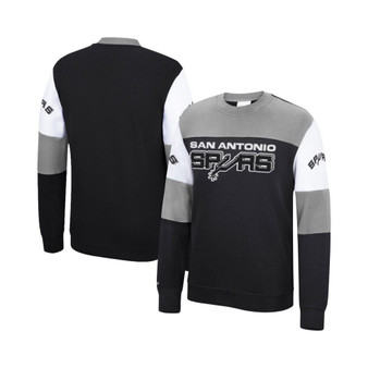 Men's Black San Antonio Spurs Perfect Season Fleece Pullover Sweatshirt