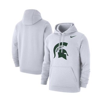 Men's White Michigan State Spartans Logo Club Pullover Hoodie