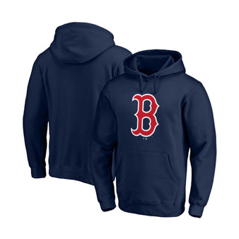 Men's Navy Boston Red Sox Official Logo Pullover Hoodie