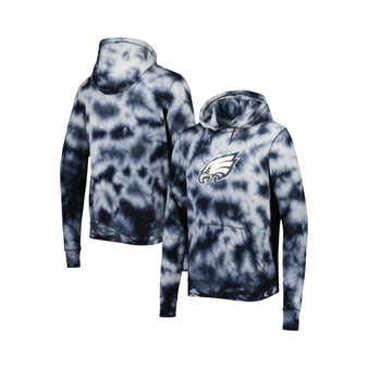 Men's Black Philadelphia Eagles Team Tie-Dye Pullover Hoodie