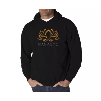 Men's Word Art Hooded Sweatshirt - Namaste
