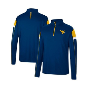 Men's Navy West Virginia Mountaineers Golf Match Quarter-Zip Windshirt