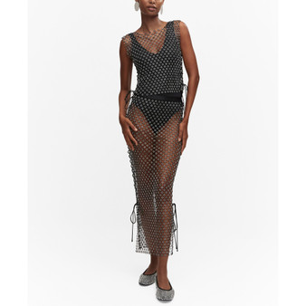 Women's Crystals Detail Midi Skirt