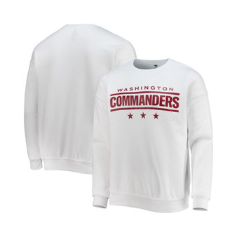 Men's NFL x Darius Rucker Collection by White Washington Commanders Star Sponge Fleece Pullover Sweatshirt