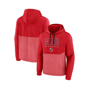 Men's Branded Red New Jersey Devils Successful Tri-Blend Pullover Hoodie