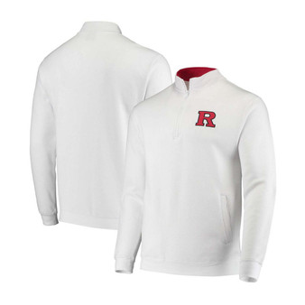 Men's White Rutgers Scarlet Knights Tortugas Logo Quarter-Zip Jacket