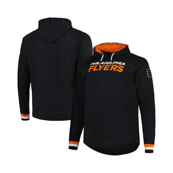 Men's Black Philadelphia Flyers Big and Tall Legendary Raglan Pullover Hoodie