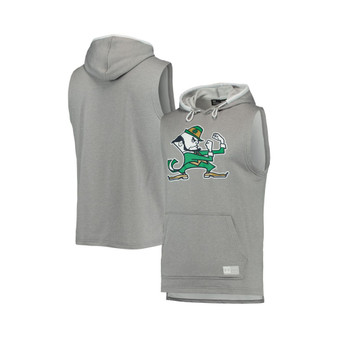 Men's Gray Notre Dame Fighting Irish Game Day Tech Sleeveless Hoodie