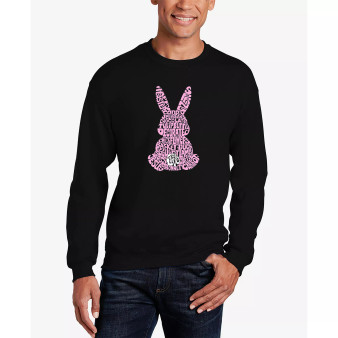 Men's Word Art Crewneck Easter Bunny Sweatshirt