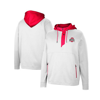 Men's White Ohio State Buckeyes Luge 3.0 Quarter-Zip Hoodie