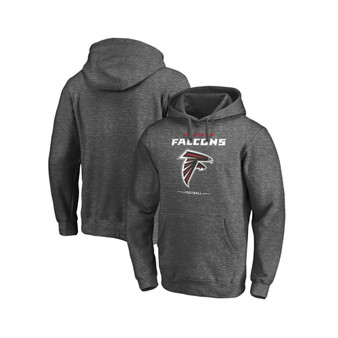 Men's Branded Heathered Charcoal Atlanta Falcons Big and Tall Team Lockup Pullover Hoodie