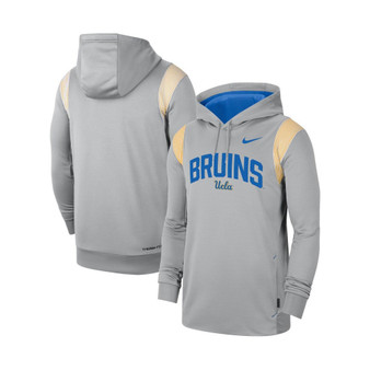 Men's Gray UCLA Bruins 2022 Game Day Sideline Performance Pullover Hoodie