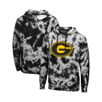 Men's Black Grambling Tigers Tie-Dye Pullover Hoodie