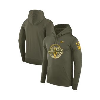 Men's Olive Army Black Knights 1st Armored Division Old Ironsides Rivalry Operation Torch Therma Pullover Hoodie
