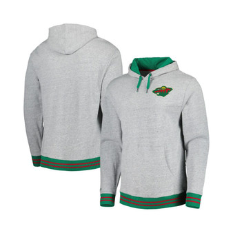 Men's Heather Gray Minnesota Wild Classic French Terry Pullover Hoodie