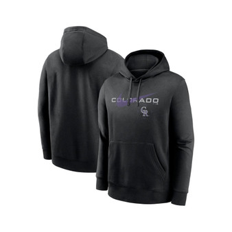 Men's Black Colorado Rockies Swoosh NeighborHOOD Pullover Hoodie