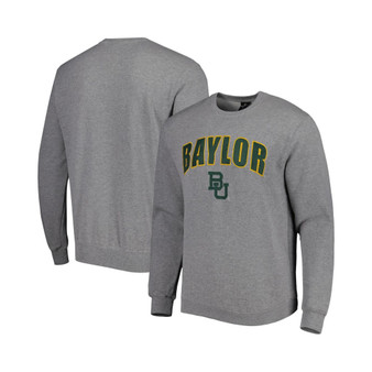 Men's Heathered Gray Baylor Bears Arch & Logo Pullover Sweatshirt
