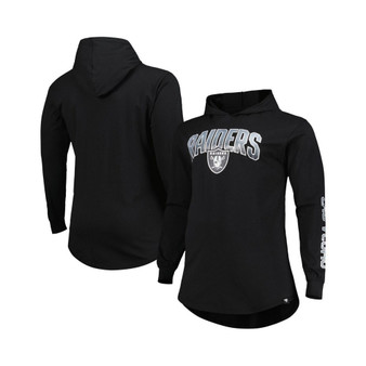 Men's Branded Black Las Vegas Raiders Big and Tall Front Runner Pullover Hoodie