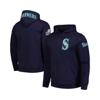Men's Navy Seattle Mariners Team Logo Pullover Hoodie