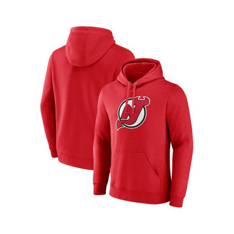 Men's Branded Red New Jersey Devils Primary Logo Pullover Hoodie
