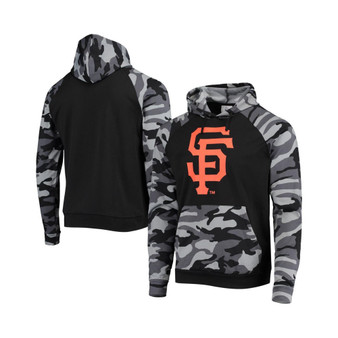 Men's Black San Francisco Giants Camo Raglan Pullover Hoodie