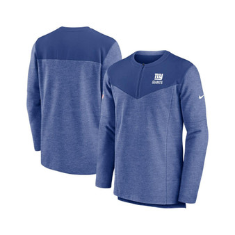 Men's Royal New York Giants Sideline Lockup Performance Quarter-zip Jacket