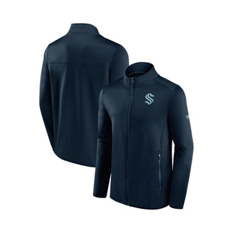 Men's Branded Deep Sea Blue Seattle Kraken Authentic Pro Rink Fleece Full-Zip Jacket