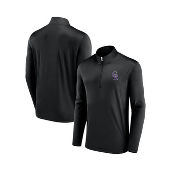 Men's Branded Black Colorado Rockies Underdog Mindset Quarter-Zip Jacket