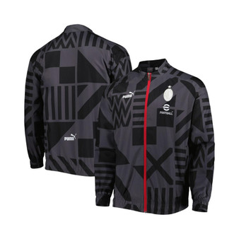 Men's Black AC Milan Pre-Match Raglan Full-Zip Training Jacket