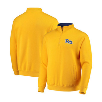 Men's Gold-Tone Pitt Panthers Tortugas Logo Quarter-Zip Jacket