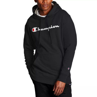 Men's Script Logo Powerblend Hoodie