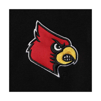 Men's Black Louisville Cardinals Tortugas Logo Quarter-Zip Jacket