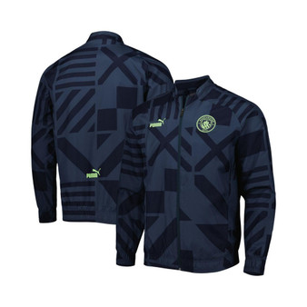 Men's Navy Manchester City Pre-Match Raglan Full-Zip Training Jacket