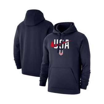 Men's Navy US Soccer Lockup Club Pullover Hoodie